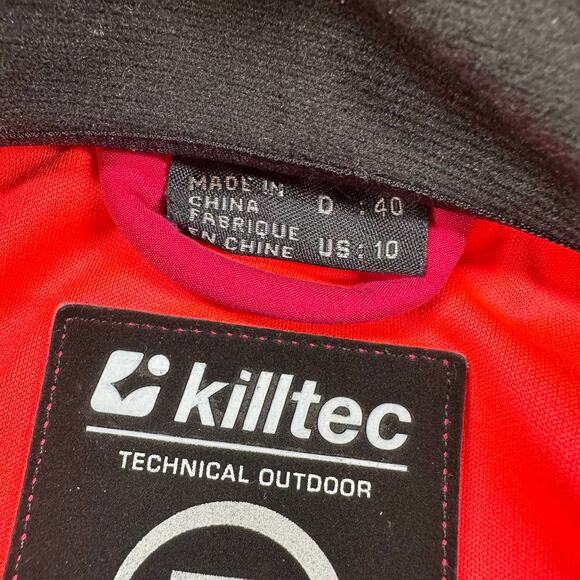 Killtec Jacket Womens 10 Pink Level 5 Ski Full Zip Water Resistant Windproof - Picture 4 of 9